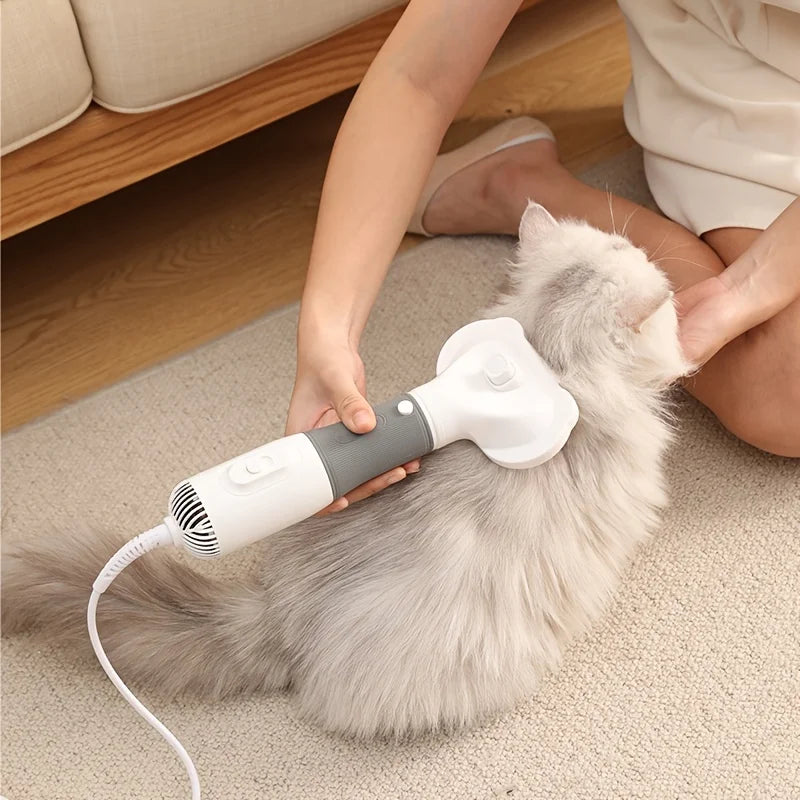 3-IN-1 PET HAIR DRYER BRUSH