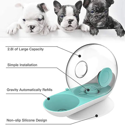 Snails Bubble Cat Water Fountain Automatic