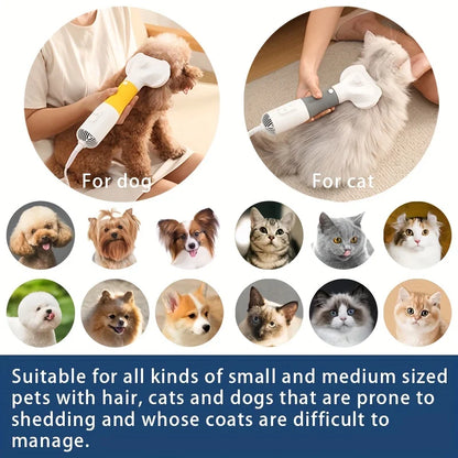 3-IN-1 PET HAIR DRYER BRUSH