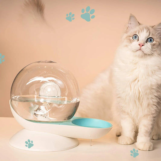 Snails Bubble Cat Water Fountain Automatic